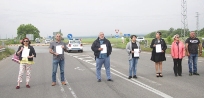 &quot;За безопасно движение+ - протест затвори и междунарден път в Ямболско